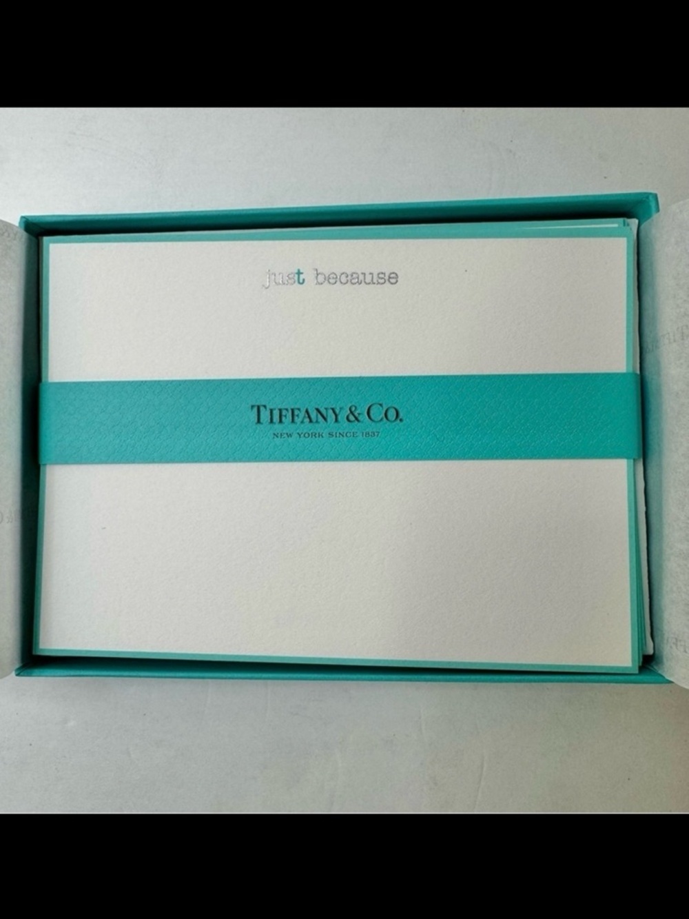 NIB Rare TIFFANY & CO. “Tiffany T” Assorted Note Cards Set of 10 New In Box - Picture 12 of 12